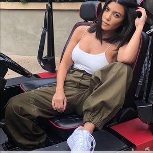 Olive green cargo pants